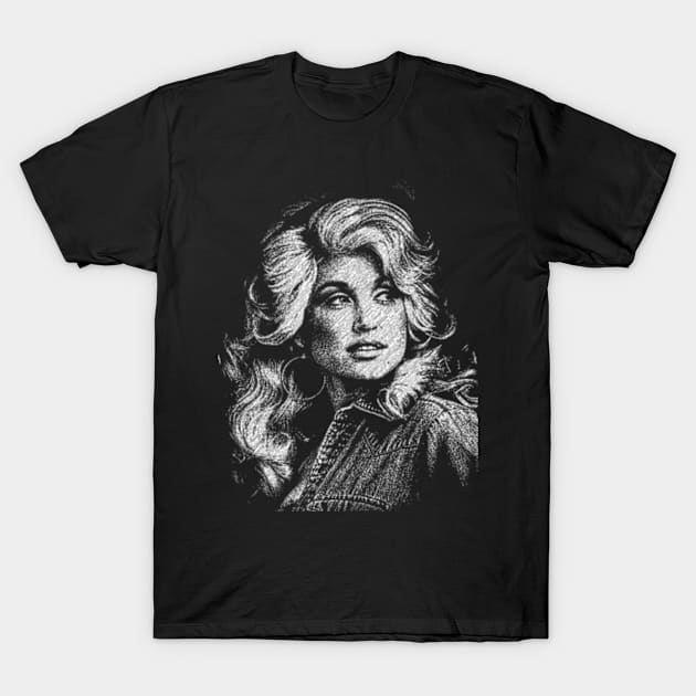 Dolly Parton / Retro 90s T-Shirt by Rooscsbresundae